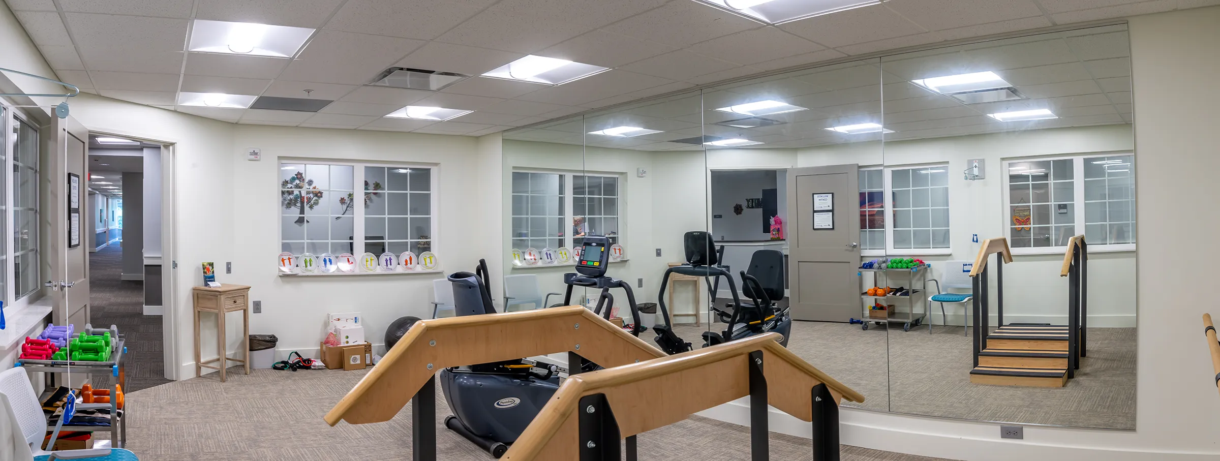 Image of fitness/rehab room at assisted living community